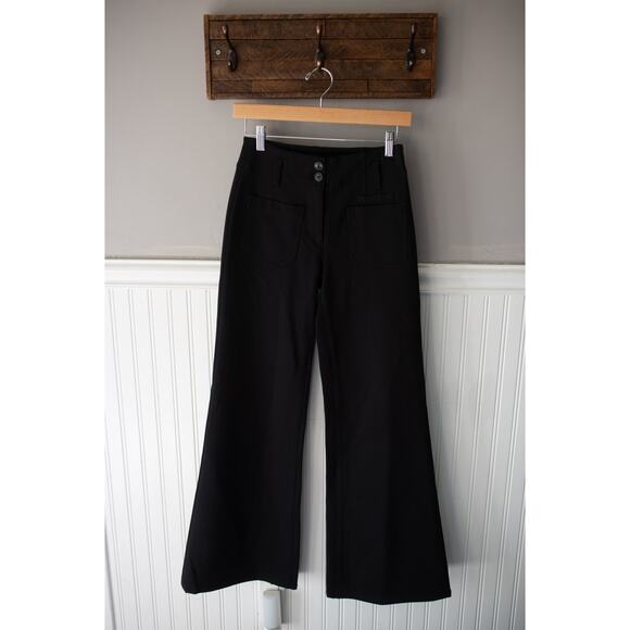 Anthropologie The Junie High-Rise Wide-Leg Flare Pants by Maeve 26 NWOT - Picture 3 of 5